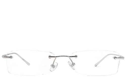 Lunettes invisibles en métal argenté #BS1620-0055