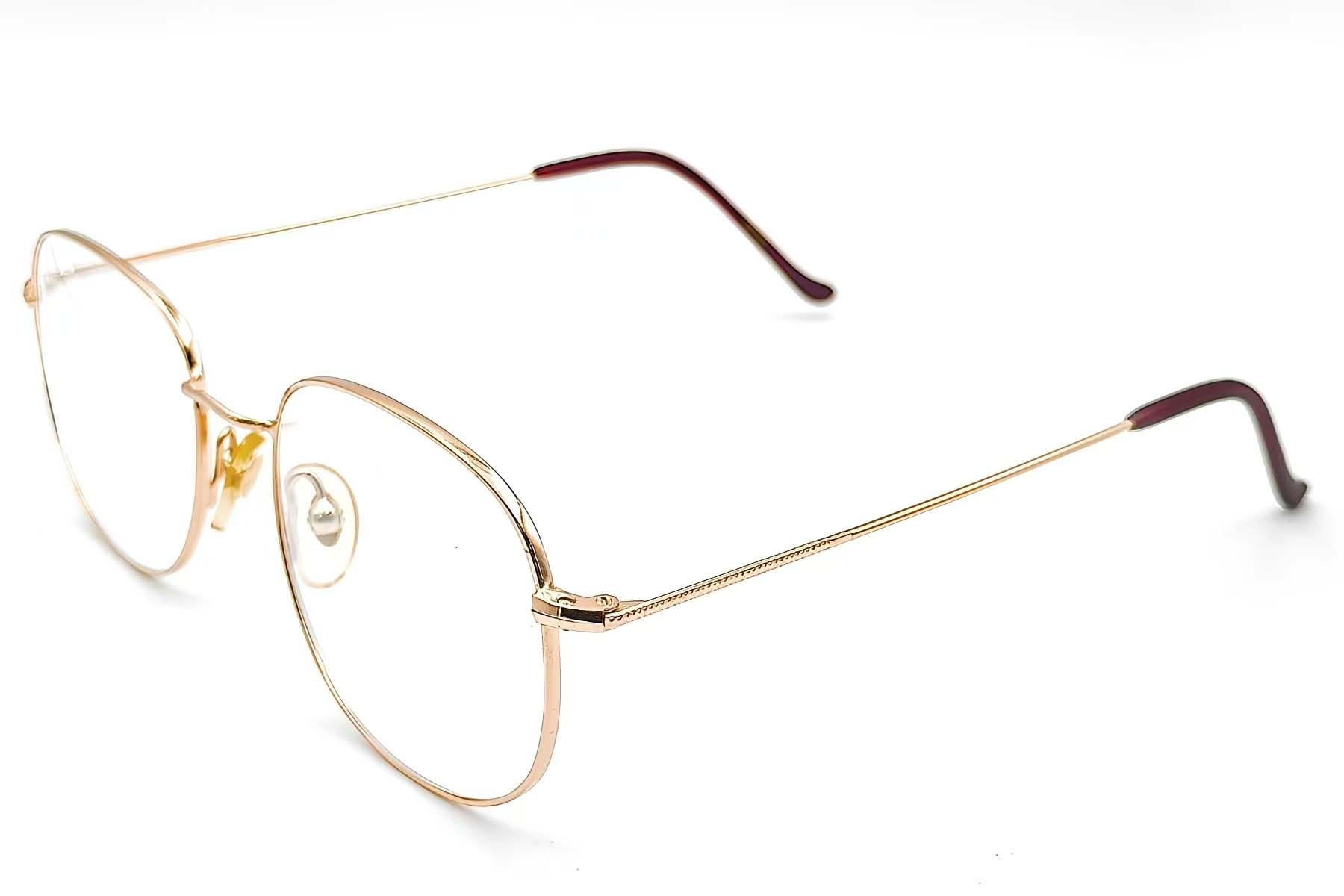 Lunettes ovales en métal doré #BS1620-0066