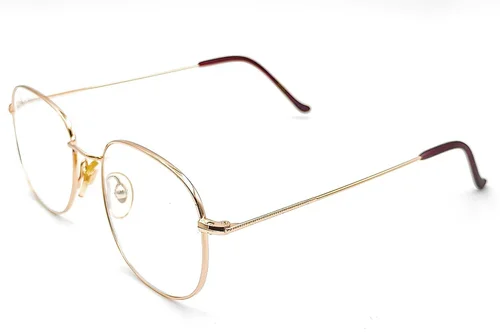 Lunettes ovales en métal doré #BS1620-0066