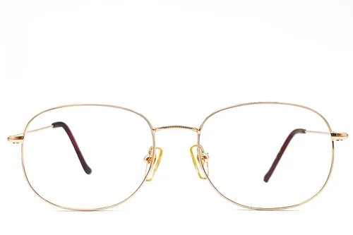 Lunettes ovales en métal doré #BS1620-0066