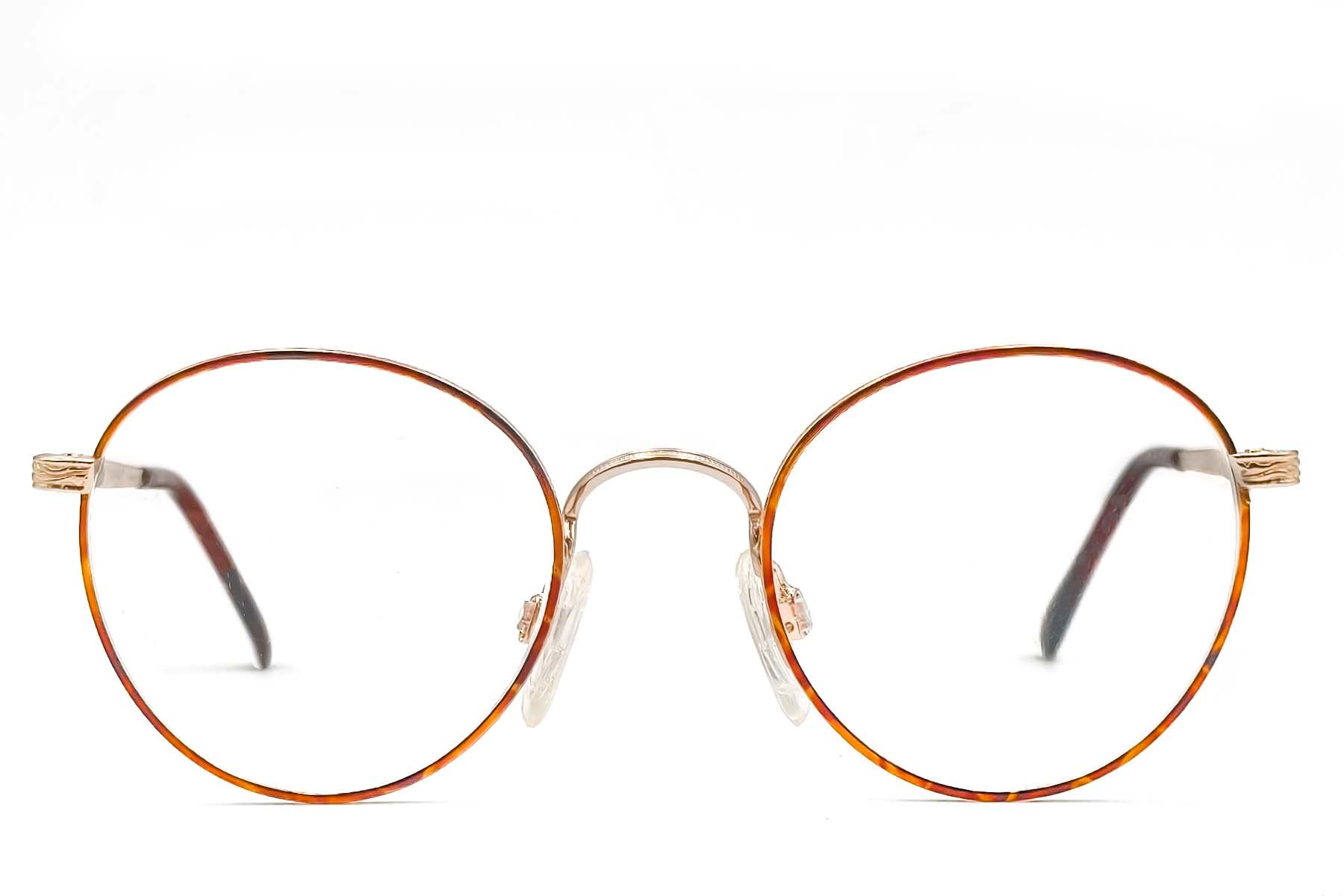 Lunettes ovales en métal rouge #BS1620-0073