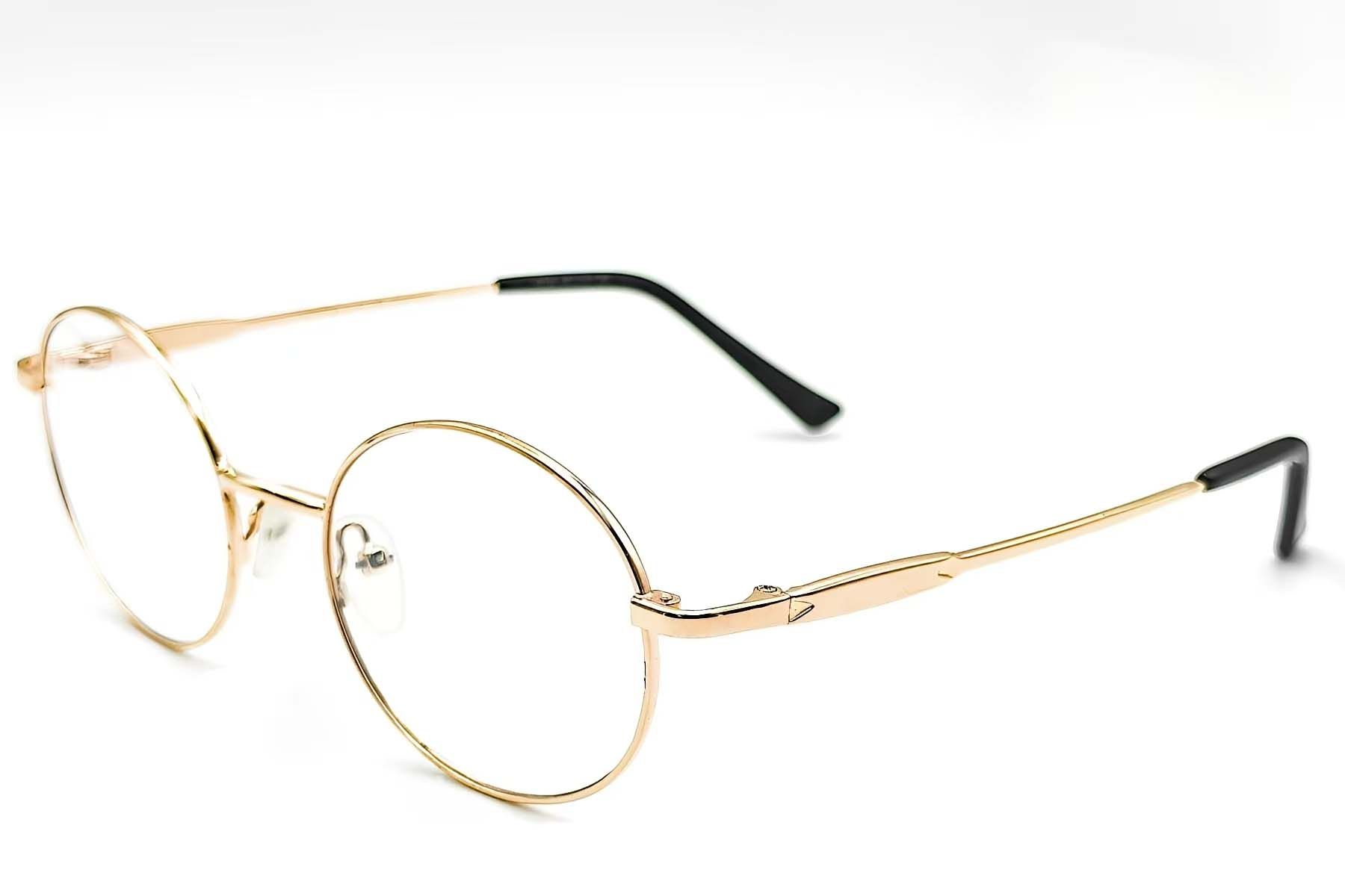 Lunettes ovales en métal doré #BS1620-0074