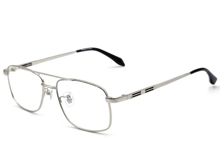 Aviator zilverkleurige metalen bril #BS1620-0076