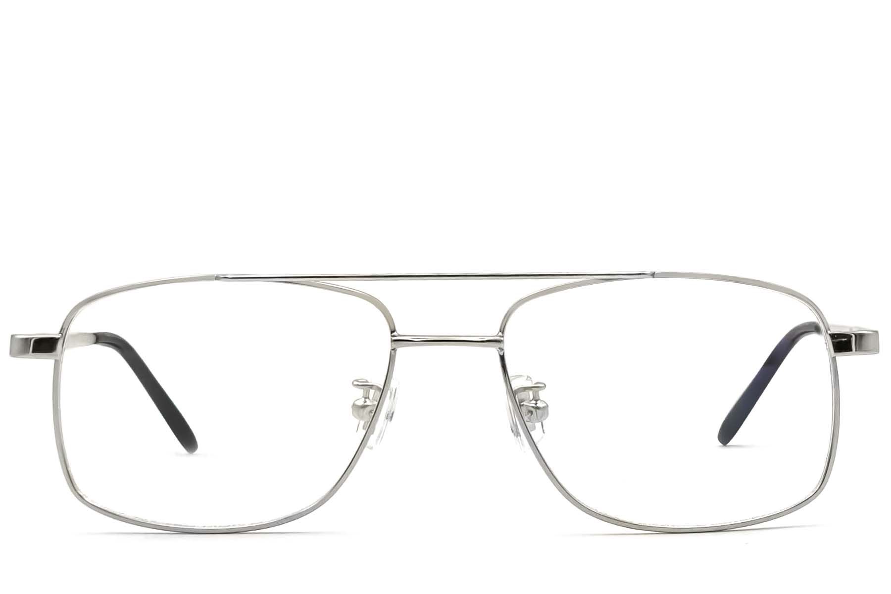Aviator zilverkleurige metalen bril #BS1620-0076