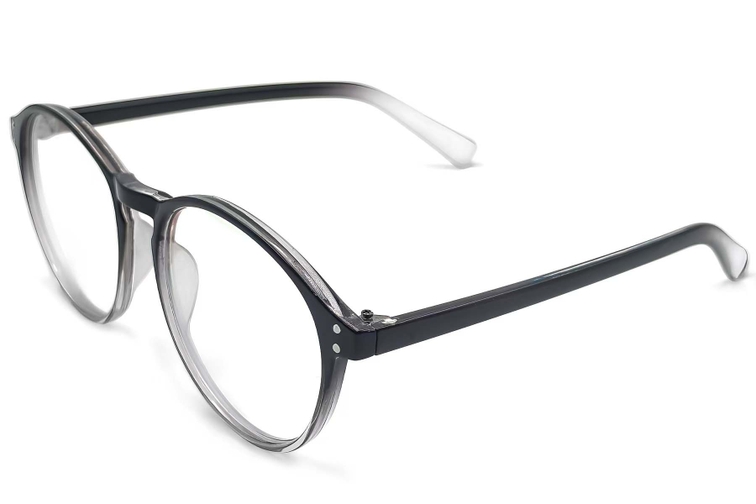 Round Black TR90 Glasses #BS1620-0077