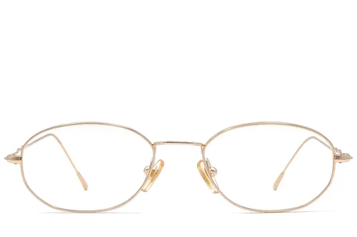 Lunettes ovales en métal doré #BS1620-0078