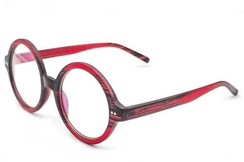Lunettes rondes rouges TR90 #BS1620-0079