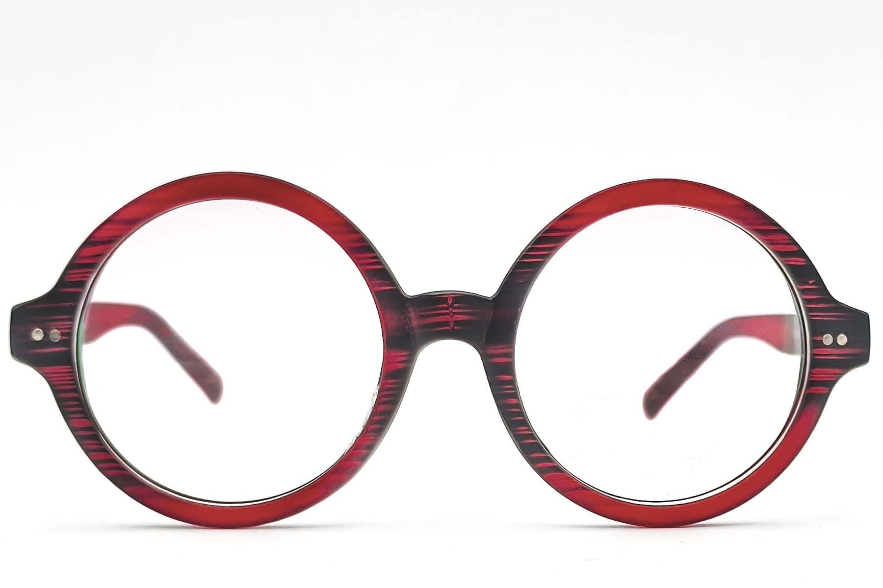 Lunettes rondes rouges TR90 #BS1620-0079