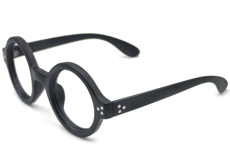 Round Black TR90 Glasses #BS1620-0081