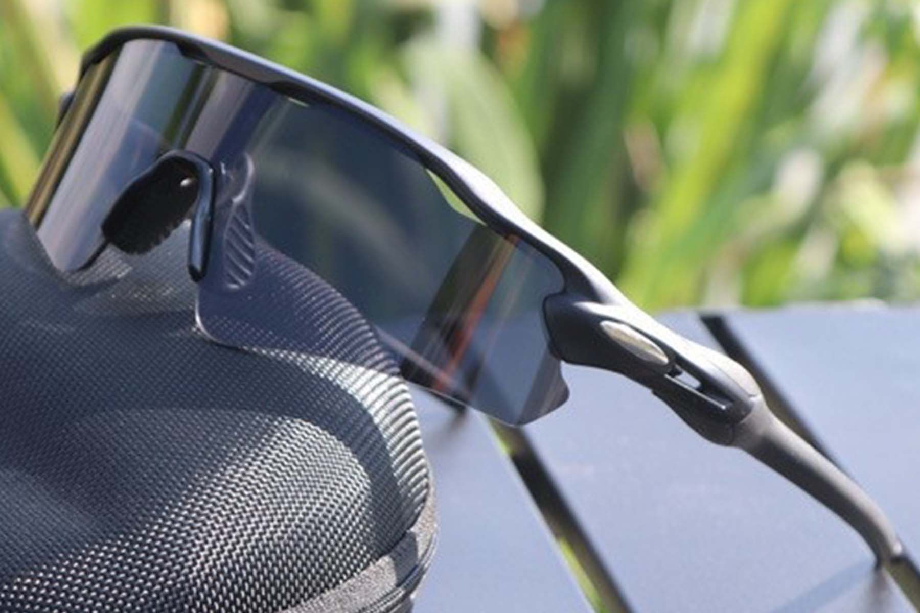 Rectangular Black TR90 Sunglasses #BS1725-0003