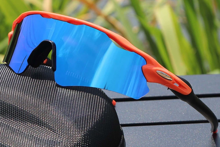 Lunettes de soleil rectangulaires orange TR90 #BS1725-0005