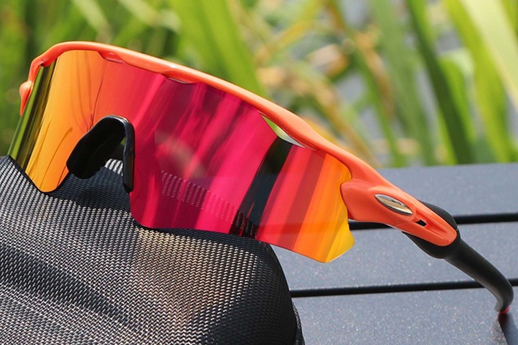 Lunettes de soleil rectangulaires orange TR90 #BS1725-0009