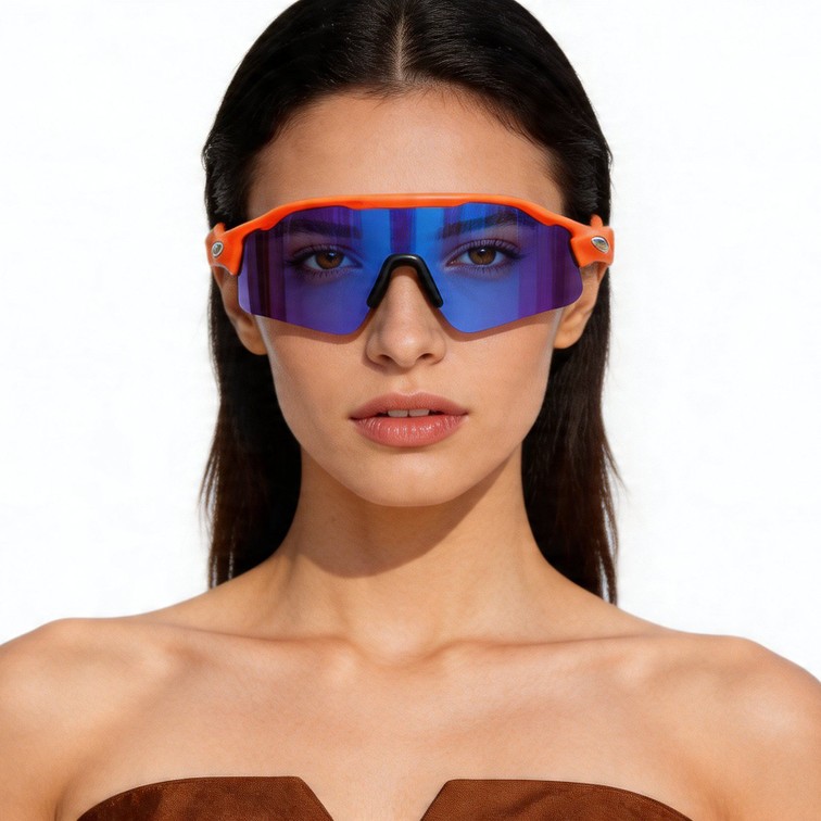 Lunettes de soleil rectangulaires orange TR90 #BS1725-0010