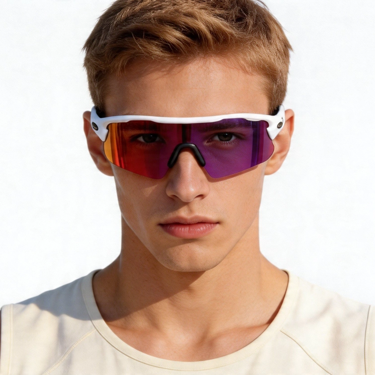 Occhiali da sole rettangolari bianchi in TR90 #BS1725-0019