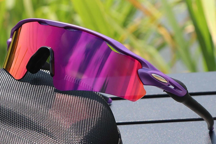 Lunettes de soleil rectangulaires violettes TR90 #BS1725-0022