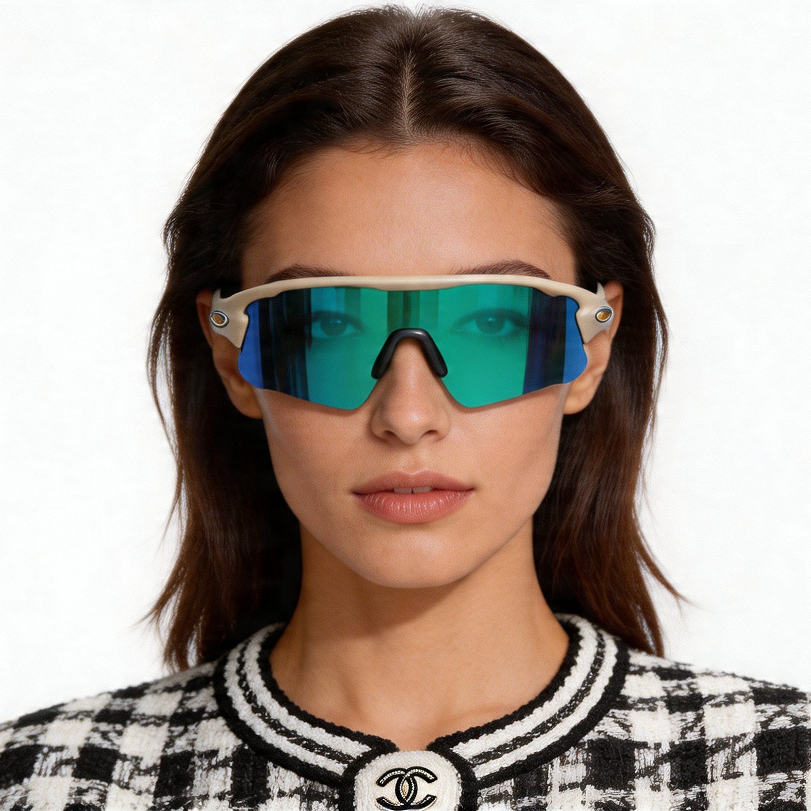 Rectangular Grey TR90 Sunglasses #BS1725-0023