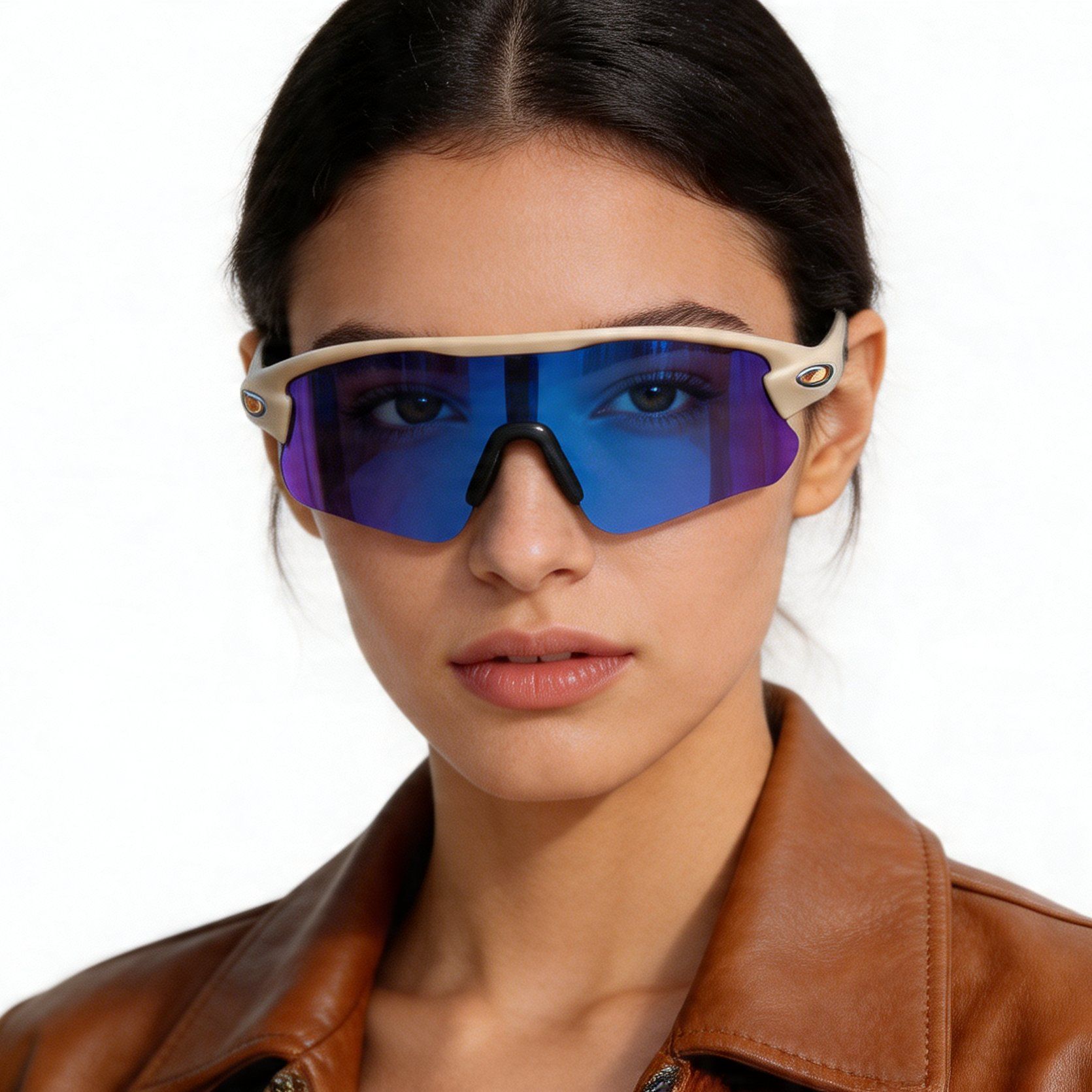 Gafas de sol rectangulares grises TR90 #BS1725-0027