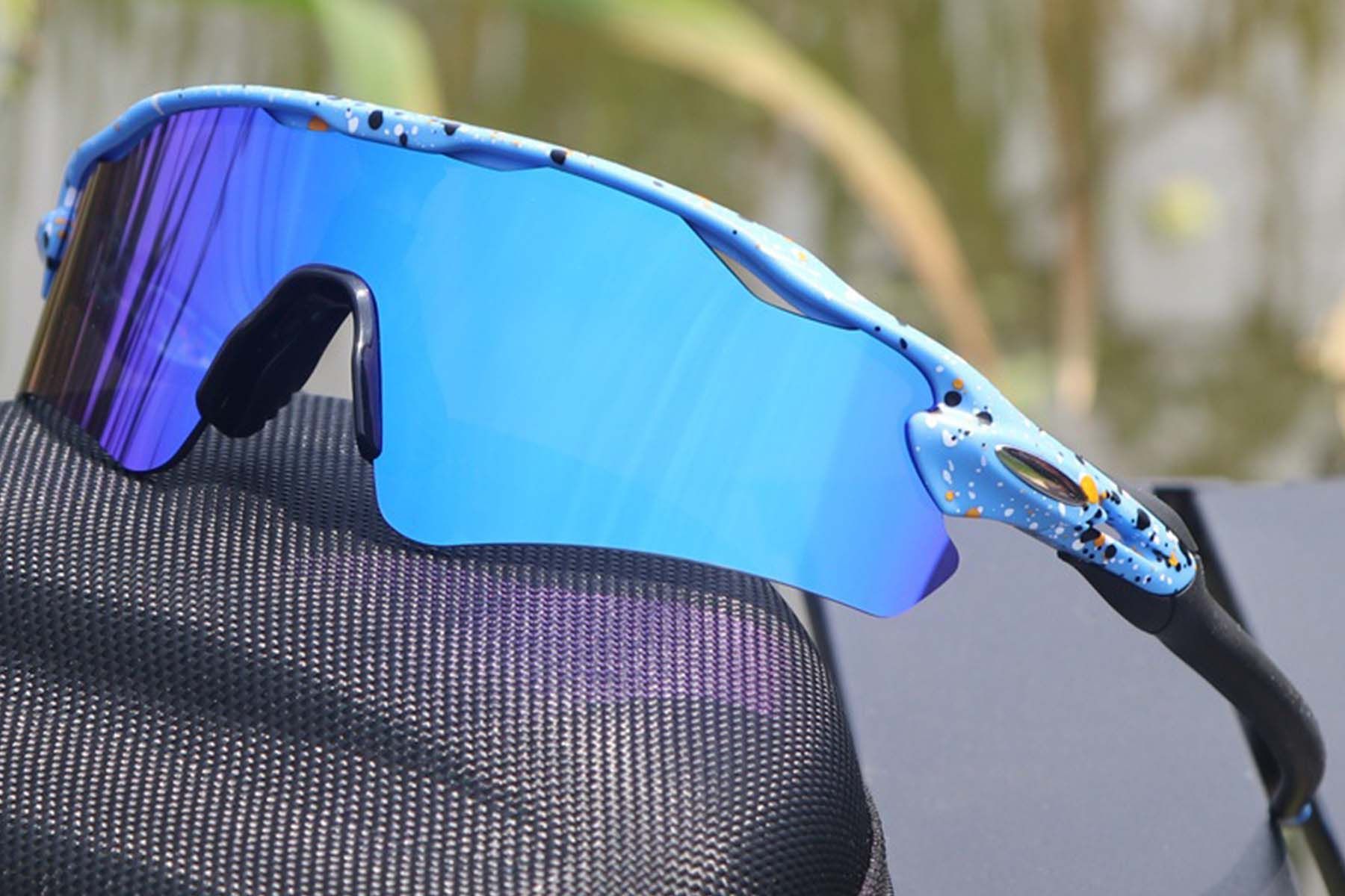 Rectangular Blue TR90 Sunglasses #BS1725-0032