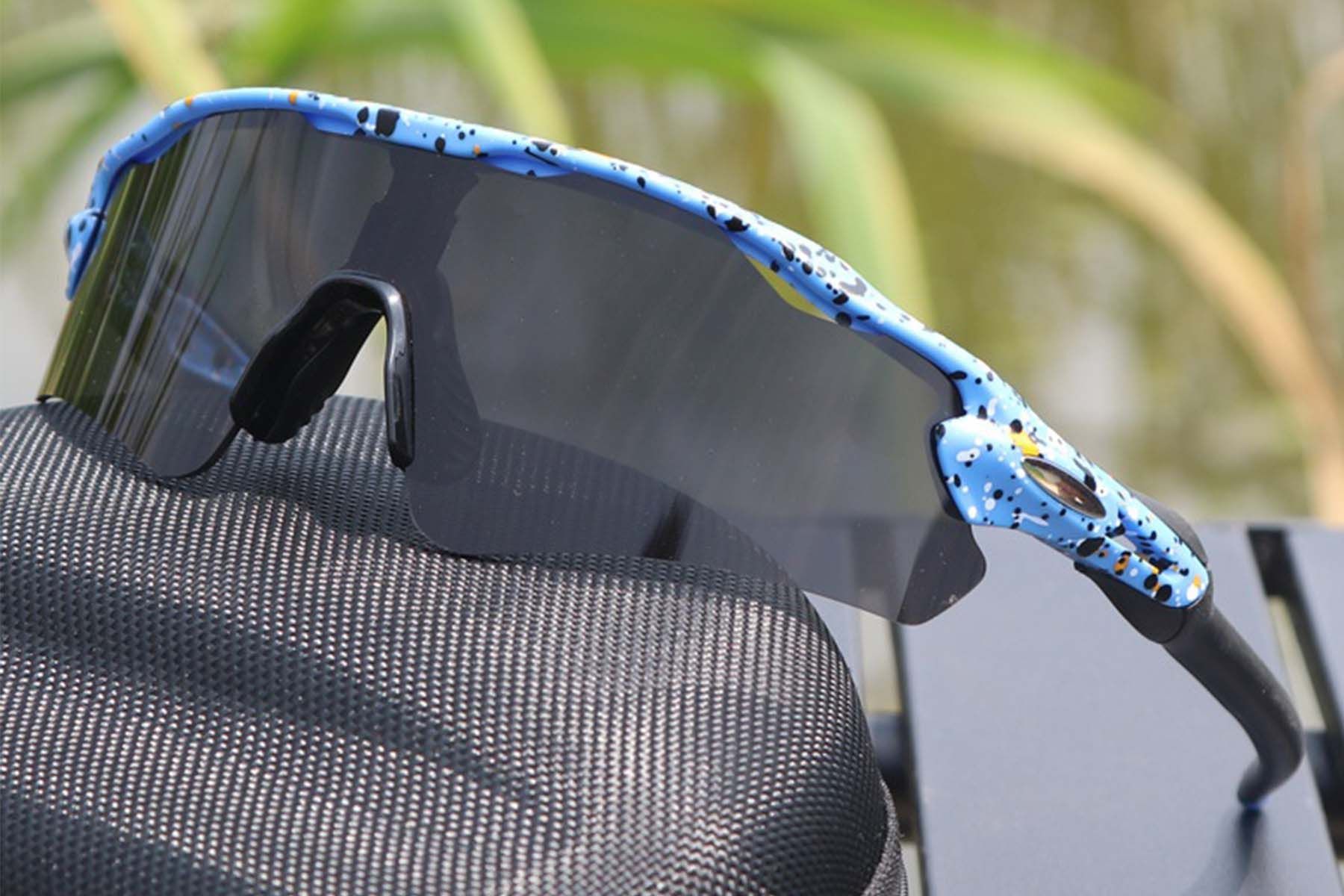 Rectangular Blue TR90 Sunglasses #BS1725-0036