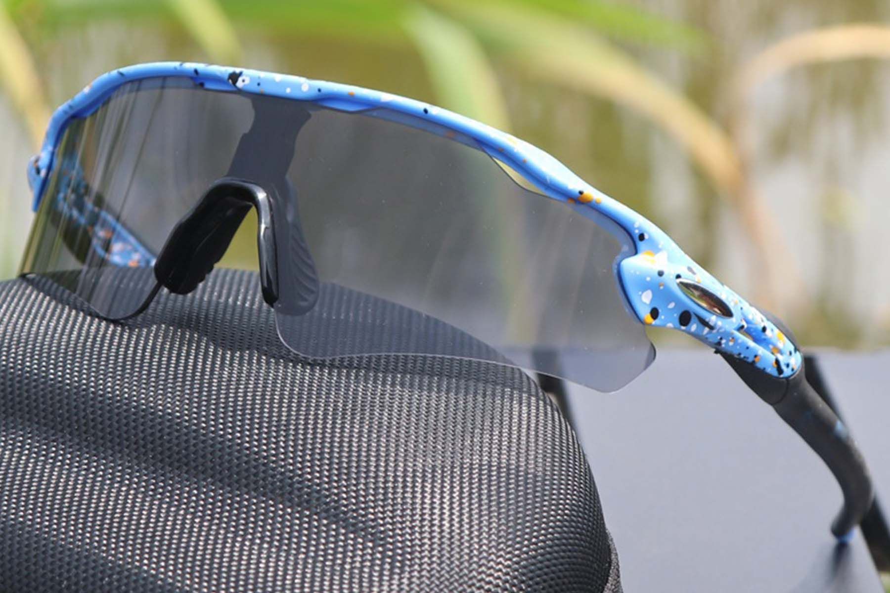 Rectangular Blue TR90 Sunglasses #BS1725-0038