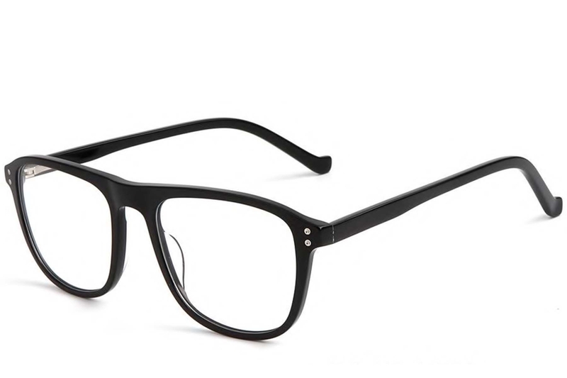 Aviator Black Acetate Glasses #BS1902-0007
