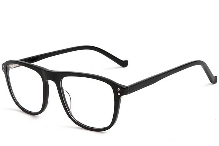 Occhiali da aviatore in acetato nero #BS1902-0007