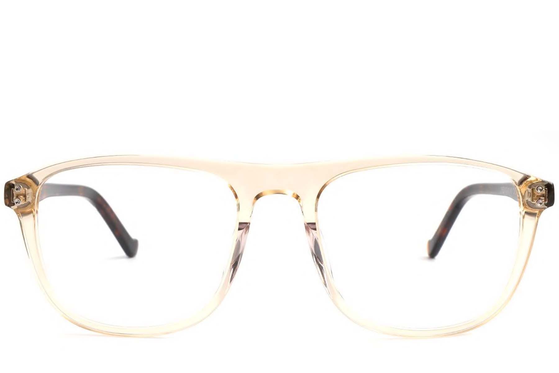 Aviator Yellow Acetate Glasses #BS1902-0009