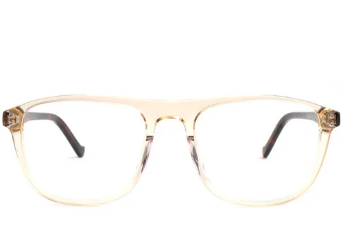 Lunettes aviateur en acétate jaune #BS1902-0009