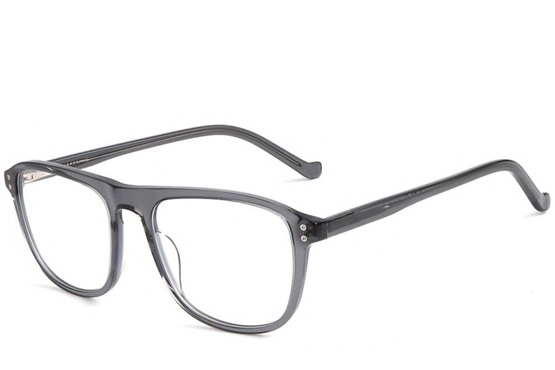 Aviator Grey Acetate Glasses #BS1902-0010