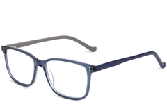 Rectangular Blue Acetate Glasses #BS1902-0014