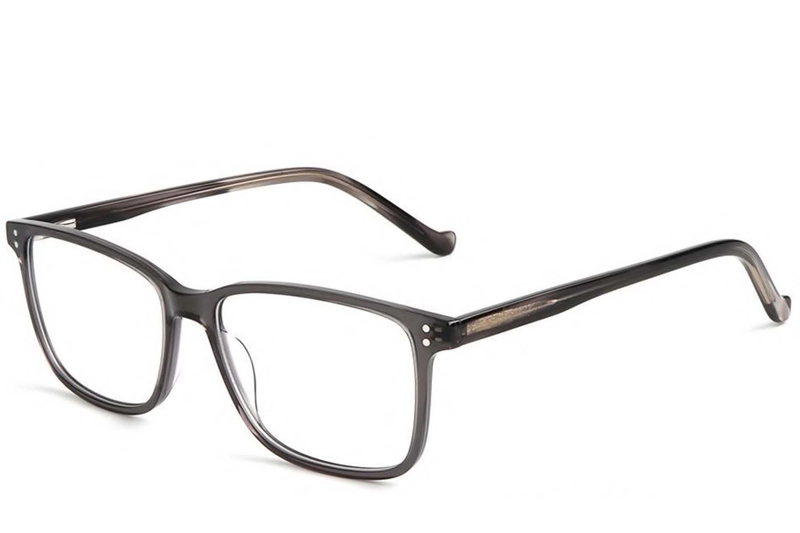 Rectangular Grey Acetate Glasses #BS1902-0015