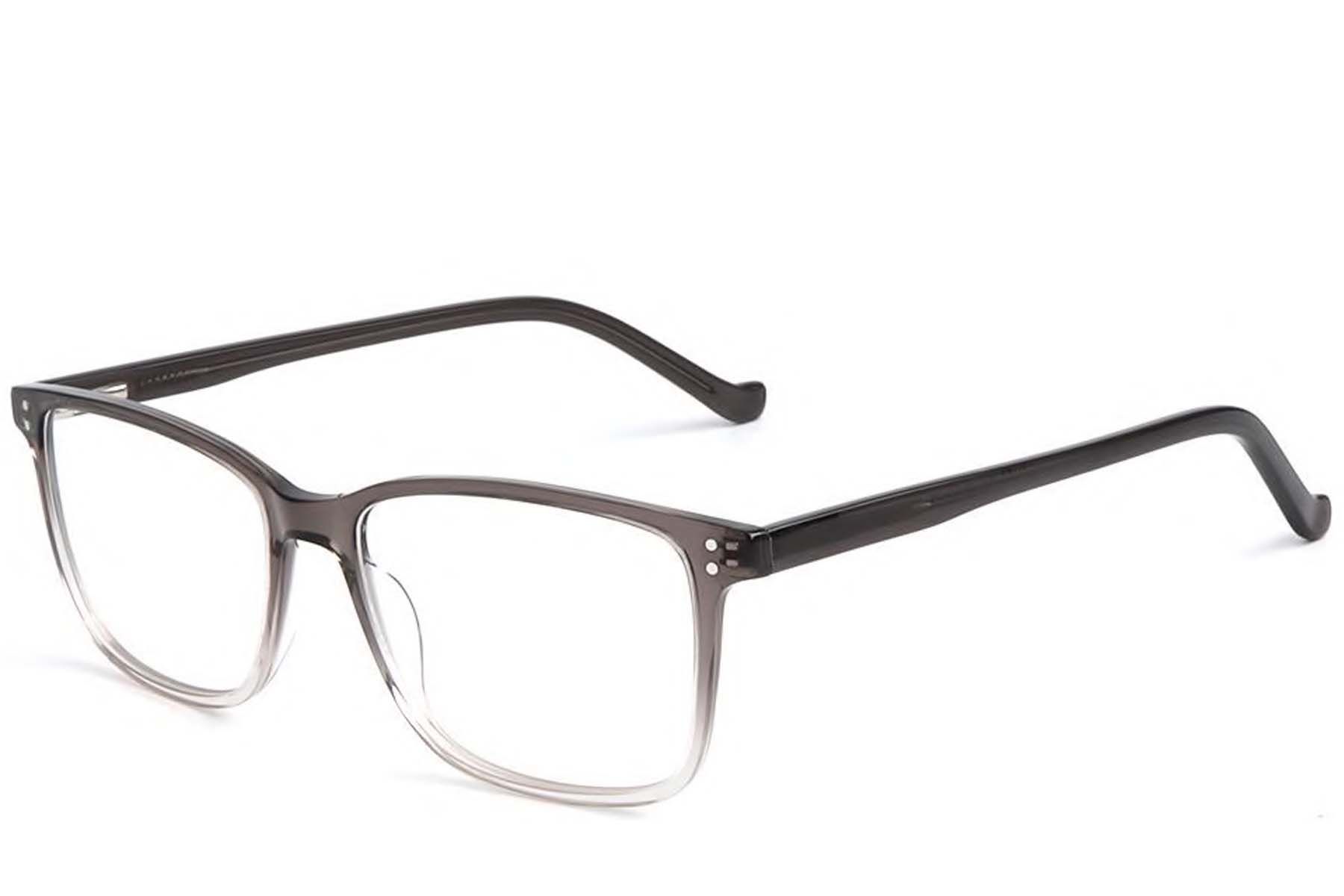 Rectangular Grey Acetate Glasses #BS1902-0018