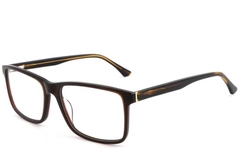 Rectangular Brown Acetate Glasses #BS1902-0020