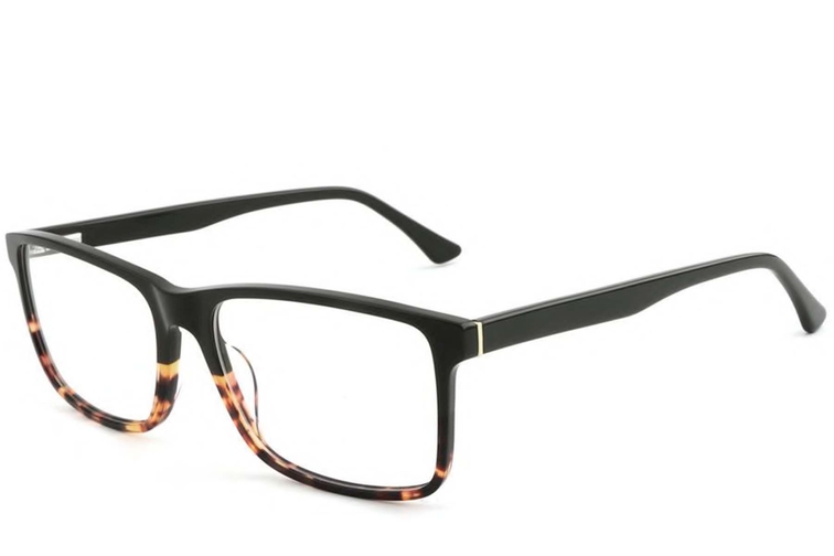 Gafas rectangulares de acetato de carey #BS1902-0023
