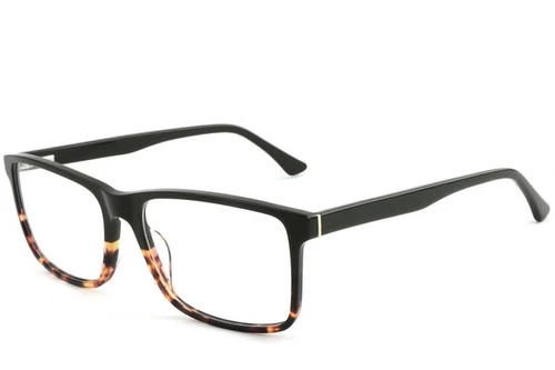 Rectangular Tortoiseshell Acetate Glasses #BS1902-0023