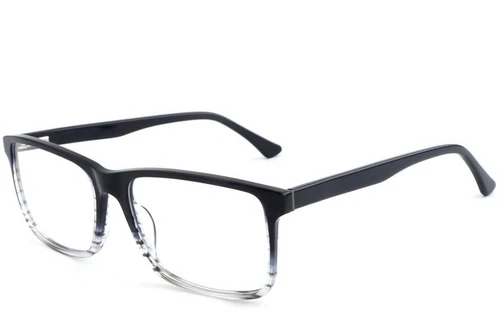 Gafas rectangulares de acetato azul #BS1902-0024