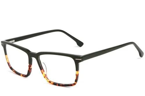 Lunettes rectangulaires en acétate écaille de tortue #BS1902-0029