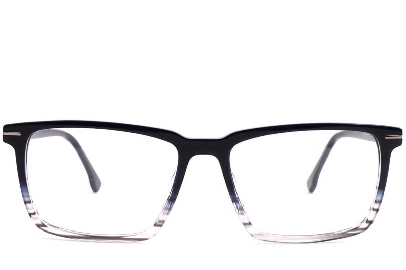 Rectangular Blue Acetate Glasses #BS1902-0030