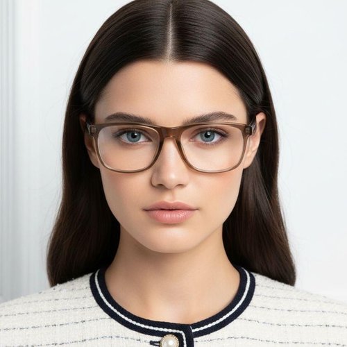 Lunettes aviateur en acétate marron #BS1902-0032