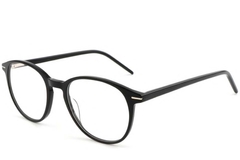 Oval Black Acetate Glasses #BS1902-0036