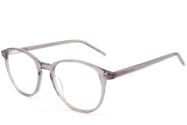 Oval Grey Acetate Glasses #BS1902-0038