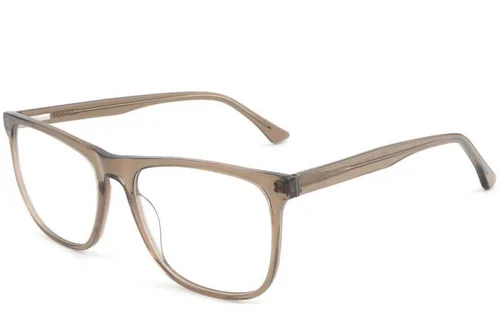 Lunettes rectangulaires en acétate brun #BS1902-0044