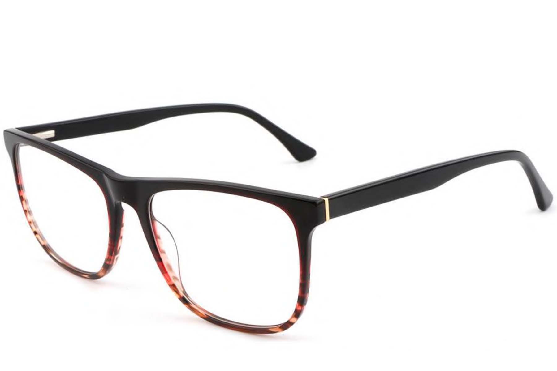 Lunettes rectangulaires en acétate écaille de tortue #BS1902-0047