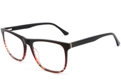 Lunettes rectangulaires en acétate écaille de tortue #BS1902-0047