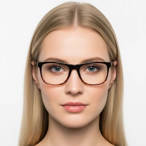 Rectangular Tortoiseshell Acetate Glasses #BS1902-0047