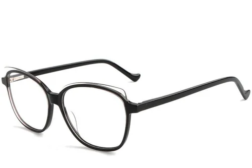 Lunettes papillon en acétate noir #BS1902-0057