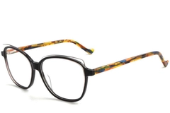 Schmetterlingsbrille aus schwarzem Acetat #BS1902-0058