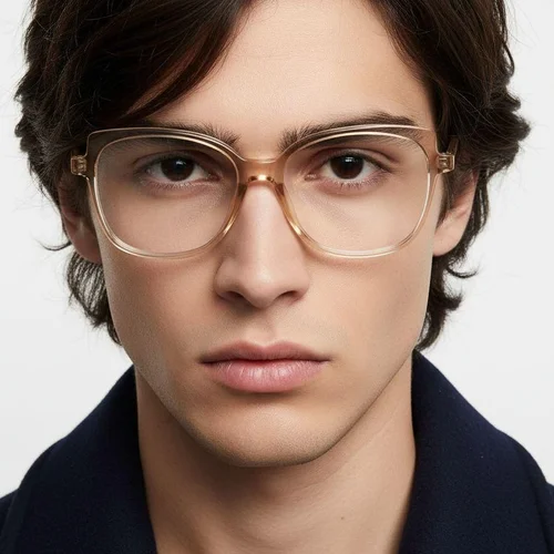Lunettes papillon en acétate jaune #BS1902-0059