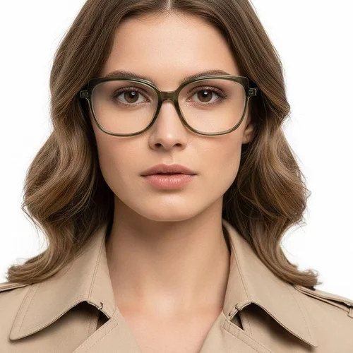 Lunettes en acétate vert papillon #BS1902-0061