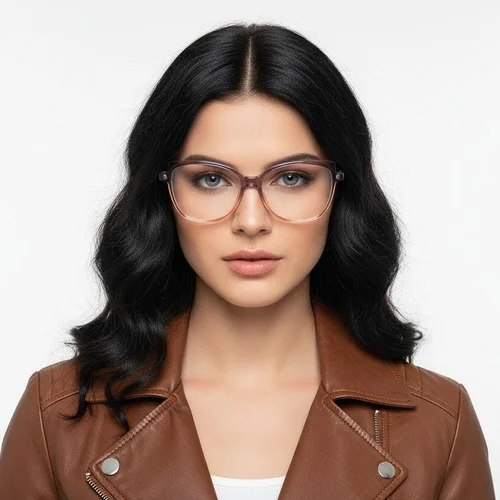 Lunettes en acétate violet papillon #BS1902-0064